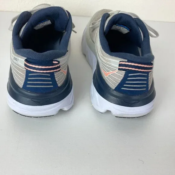 Hoka Bondi 7 Womens Running Shoes Size 6.5 M Tan Sneakers Tennis Shoes Cushioned - Picture 8 of 11